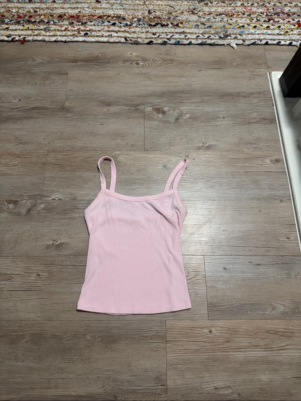 Garage Light Pink Ribbed Cami Tank Top - Women